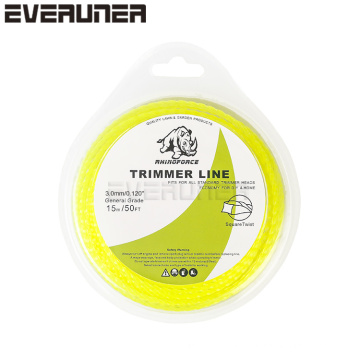 RHINOFORCE 3.0mmX15m Square Twist Trimmer Line